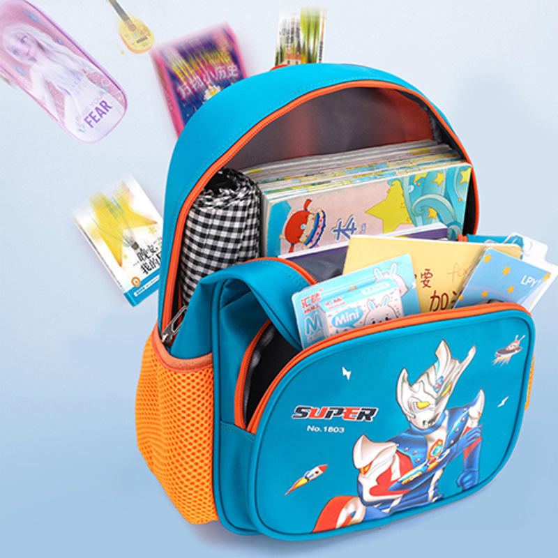 New Kindergarten Schoolbag Cartoon Backpack for Boys and Girls 5-7 Years Cute Lightweight Backpack for Primary School Students