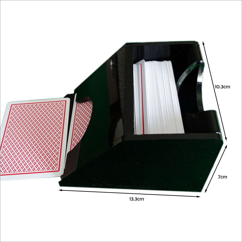 Texas poker baccarat card issuing device can send 1 pair of poker card issuing machine acrylic transparent black card issuing boots