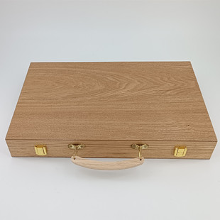Log chess source factory high-end Chess box wooden Western puzzle game backgammon suit packaging