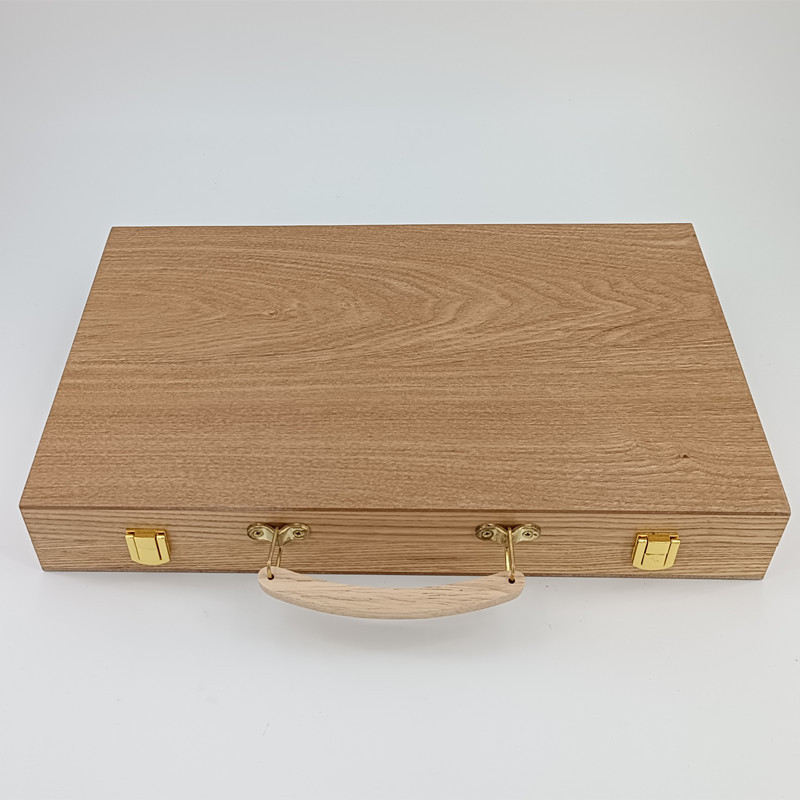 Log chess source factory high-end Chess box wooden Western puzzle game backgammon suit packaging