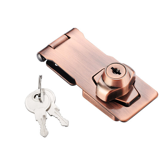 304 Stainless Steel Buckle Lock Drawer Lock Punch Free Refrigerator Lock Cabinet Door Lock Wardrobe Refrigerator Lock Plate with Lock