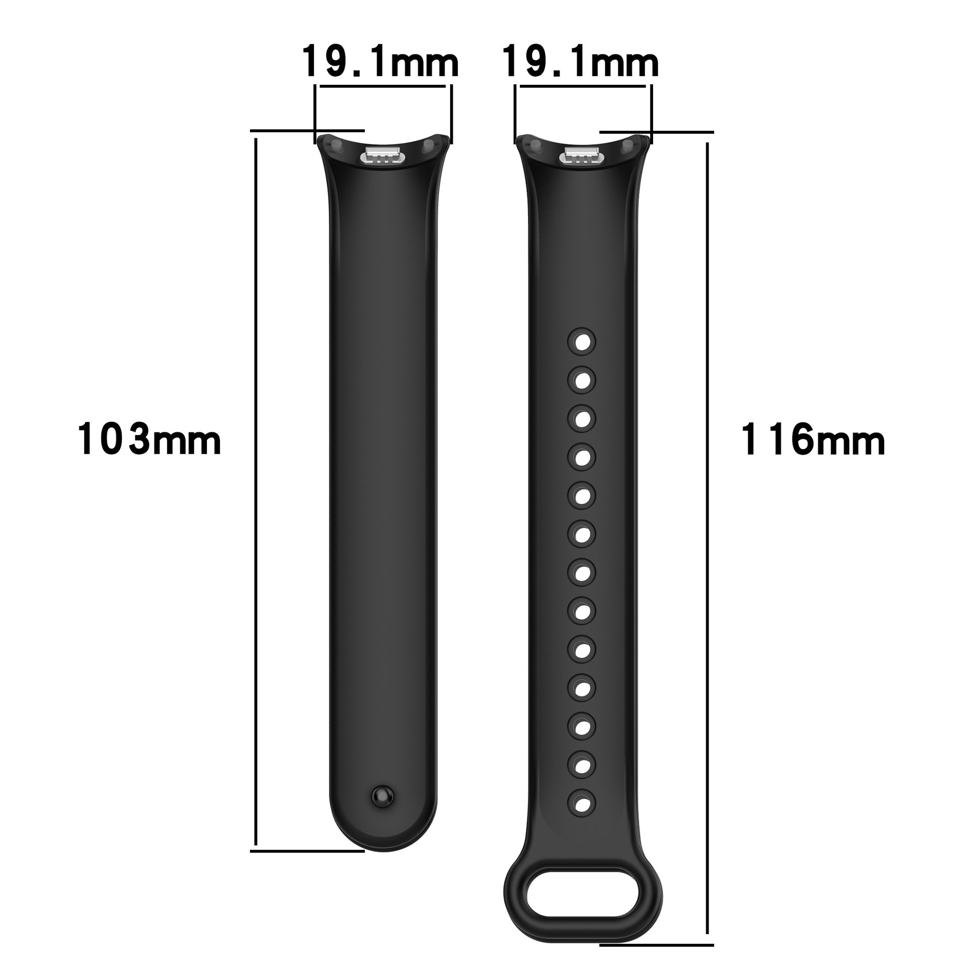Suitable for Xiaomi bracelet strap official same metal connector Xiaomi strap 8nfc sports breathable wrist strap