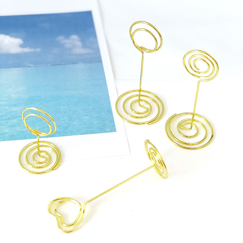 Factory spot love label clip vertical script kill clip Amazon explosions desktop ornaments round note clip