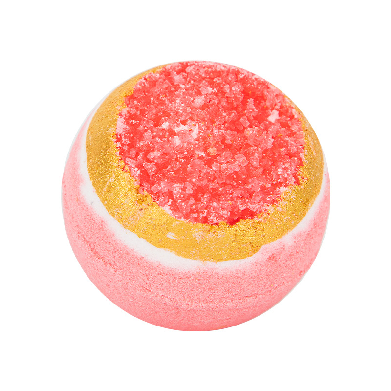 [Cross Border] 110g Crystal Explosion Bath Ball Wholesale Adult spa Hotel Home Rose Bubble Bath Salt Ball