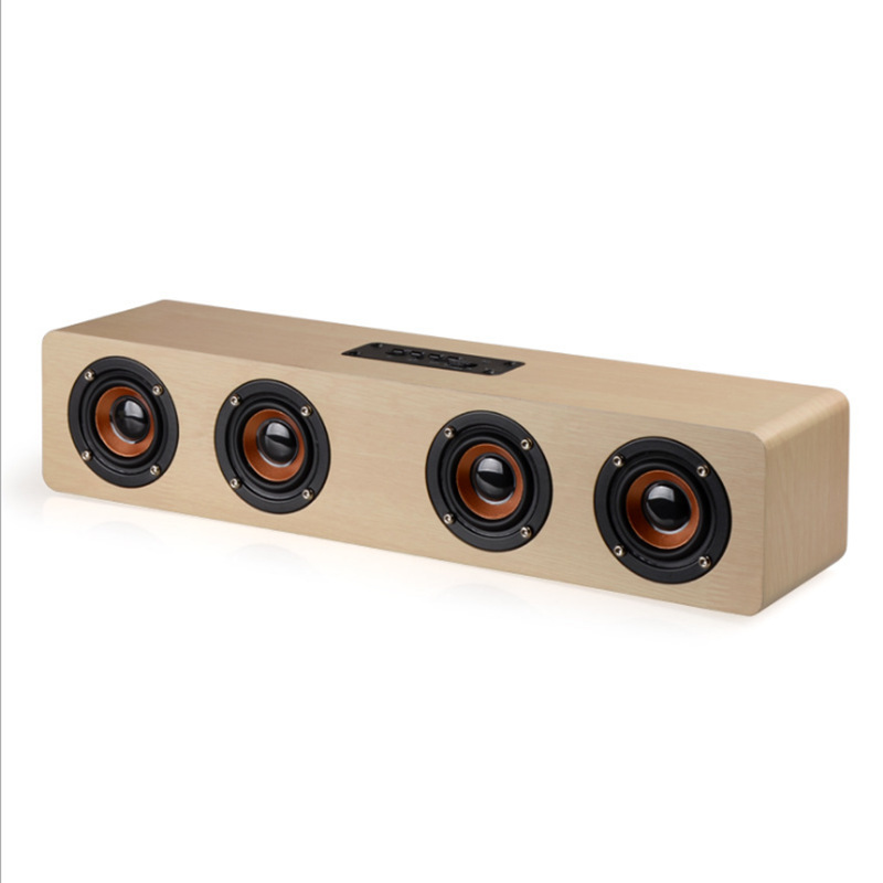 Cross -Bordder Hot -Sselling W8 Sound Bluetooth Audio Sound Batto Long Stroper Wooden Family Cinema Bluetooth Audio