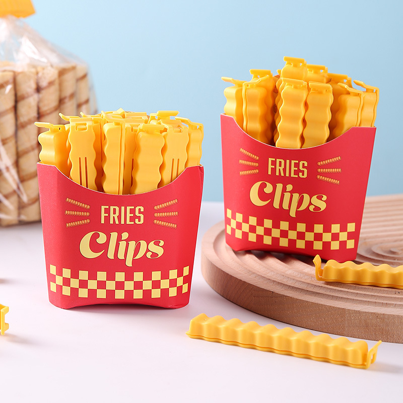 Sealing clip refrigerator magnet bar sealing clip moisture-proof fresh-keeping clip food bag seasoning storage French fries clip wholesale
