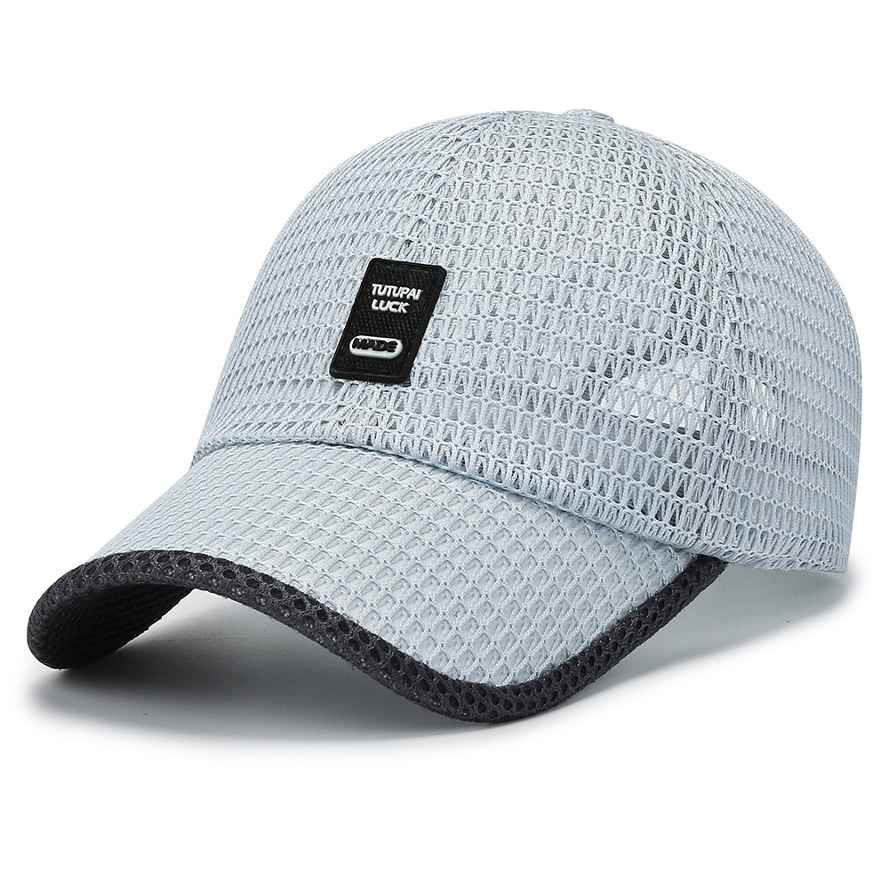 Summer Men's Hat Summer Hat Men's Sun Hat Outdoor Quick-drying Mesh Cap Breathable Cap Big Brim Baseball Cap