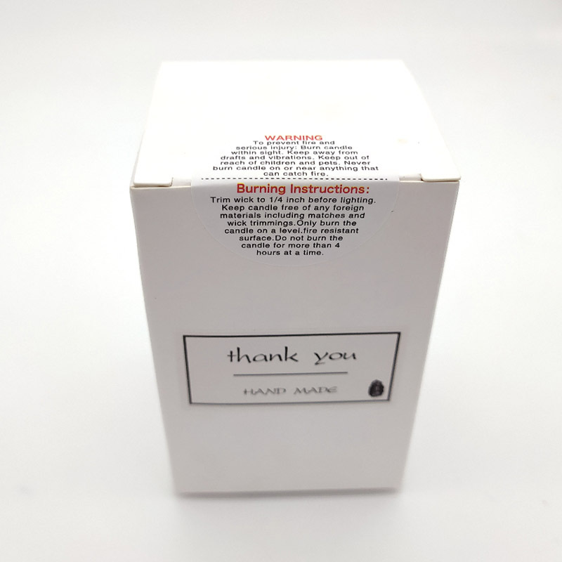 Aromatherapy Candle Burning Warning Sticker Handmade diy Aromatherapy Wax Cup Packaging Material Adhesive Sticker Diameter 3.8cm