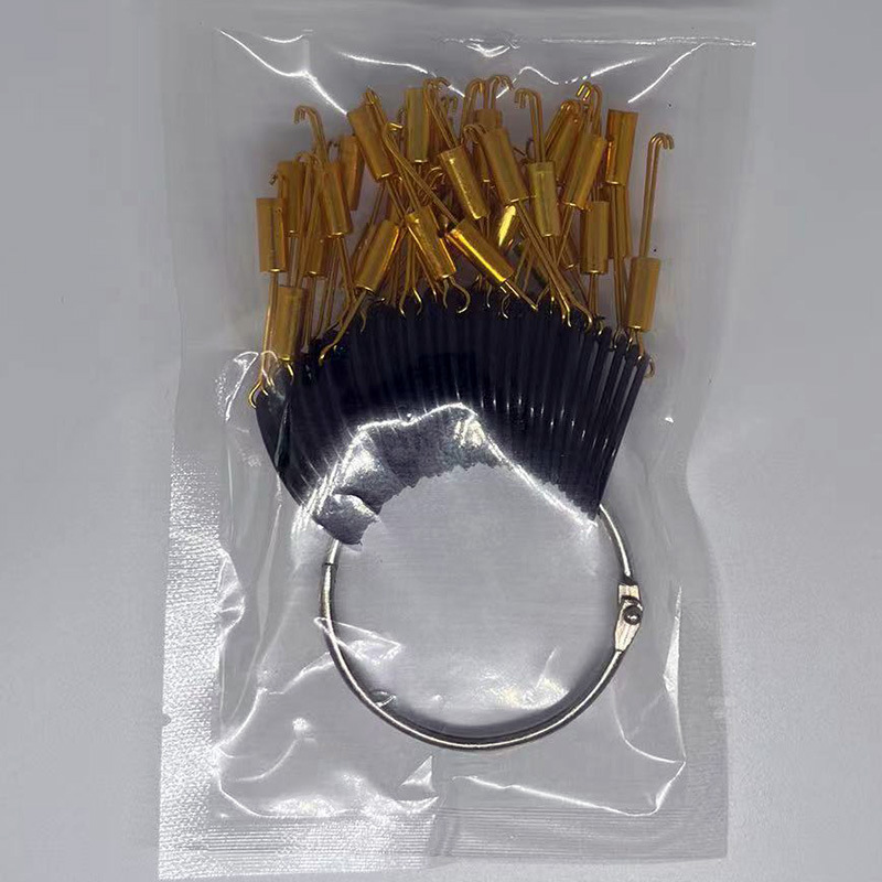 Hair Coil Hair Coloring Hair Bundle Real Hair Color Plate Buckle Color Hair Test Color Bleaching and Dyeing Color Practice Top Self-made Buckle