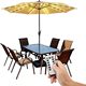 Amazon Outdoor Solar Umbrella Light String Garden Lawn Parasol Light Band 104 Lights Solar Umbrella Light String