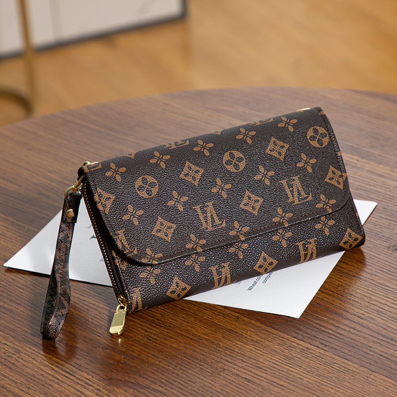 Factory Direct Supply 2025 Women's Hand Crossbody Two-purpose Bag Fashionable Simple Trend Large Capacity Mobile Phone Clutch Bag