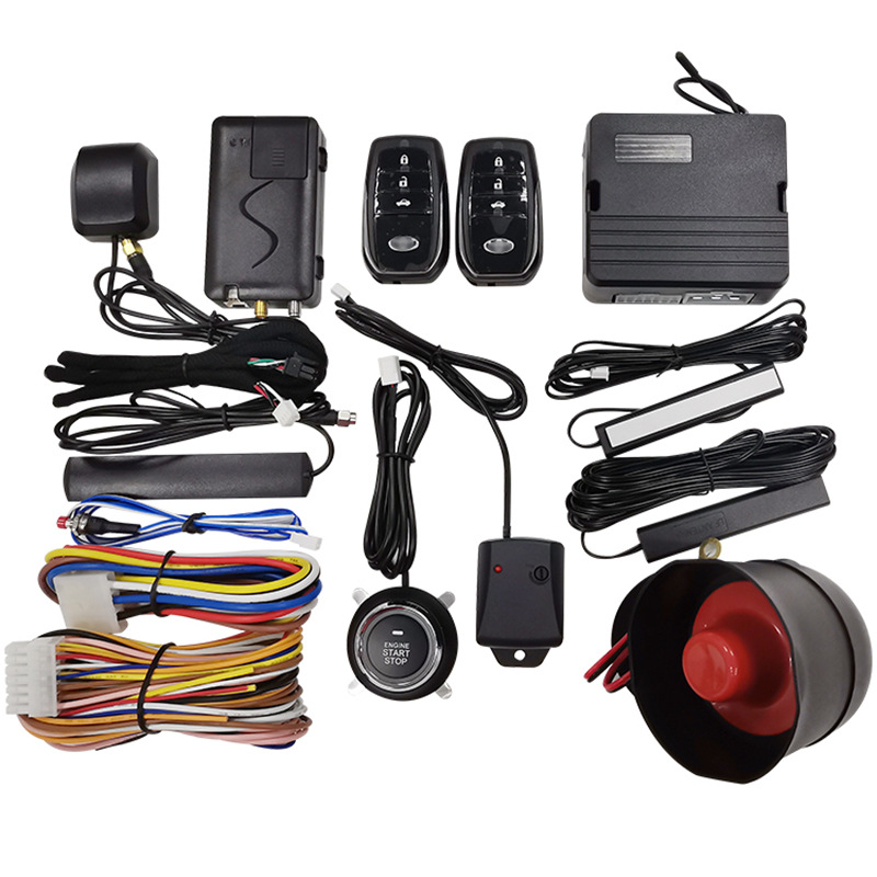 Mobile phone control car remote control one-button start keyless entry automatic induction car anti-theft device modification upgrade