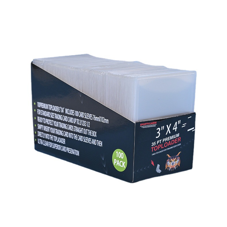Wholesale 35PT game PVC card holder transparent film small card hard card holder Altman plastic carton packaging card holder