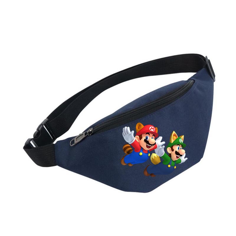 Game Mario Super Mary Waist Bag Men's and Women's Sports Satchel Mobile Phone Bag Multifunctional Cartoon Waist Bag Coin Purse