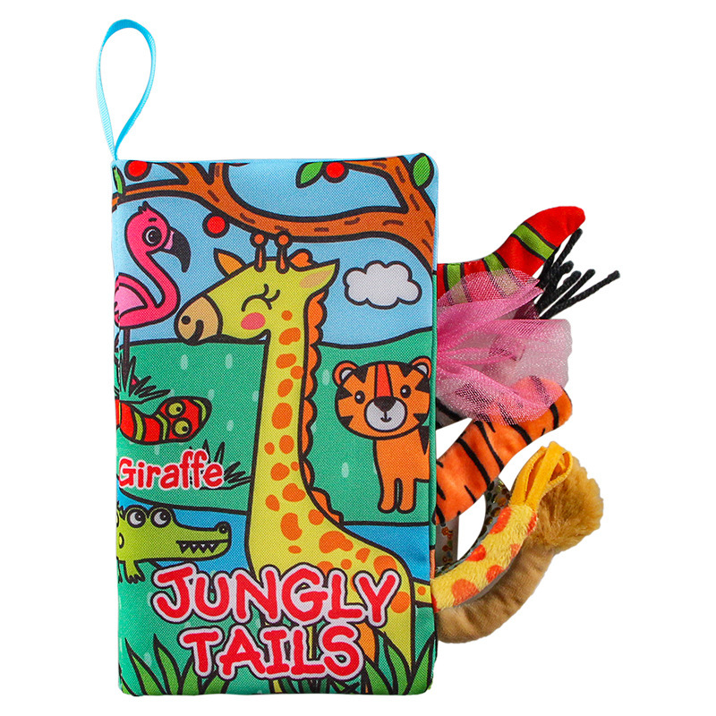 Aipinqi New Children's Tail Cloth Book Tear Not Ripping Paper Baby Cloth Book Early Education Toy Book