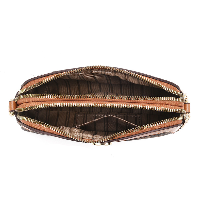 2024 Korean version of the new plaid printing fashion mini Joker messenger bag shoulder change small bag a generation of hair
