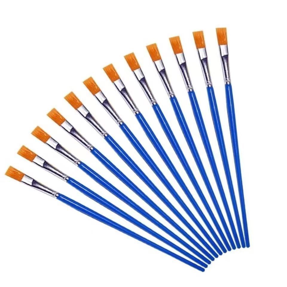 Watercolor brush Hook pen multifunctional flat head brush gouache acrylic oil brush row pen Art paint painting brush