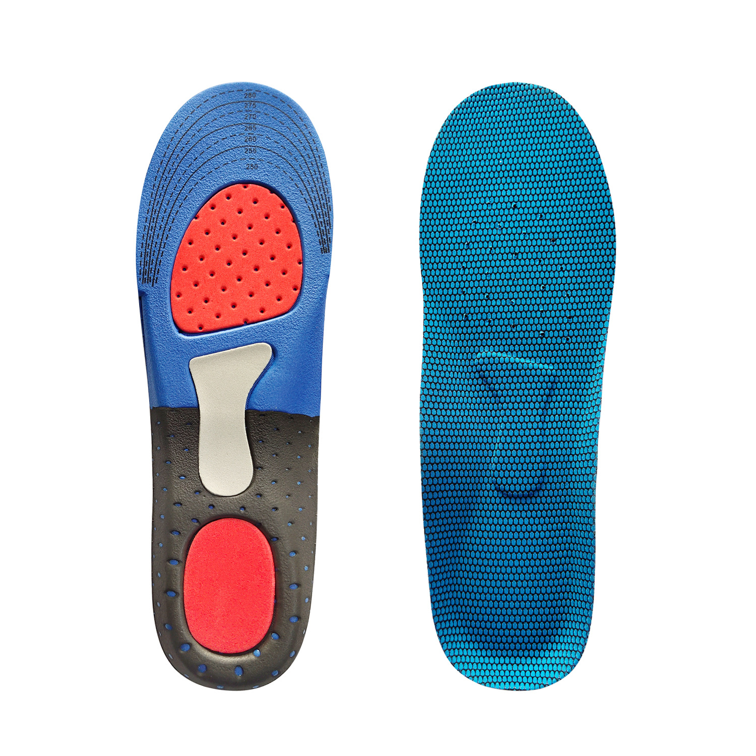 Hot sale military training sports insoles EVA basketball football honeycomb shock absorption running insoles sweat absorbent breathable spot wholesale