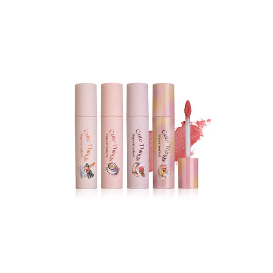 New color FLORTTE/flower Lolia monster Melia series cat milk cake Lip Cream Lip mud matte surface fine flash lip glaze