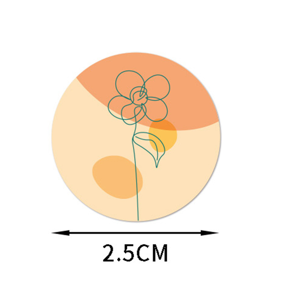 500贴/卷卡通复古贴纸用于密封包装装饰DIY手帐标签可爱贴纸