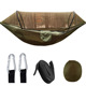 Army green 260*140 automatic quick open mosquito net hammock