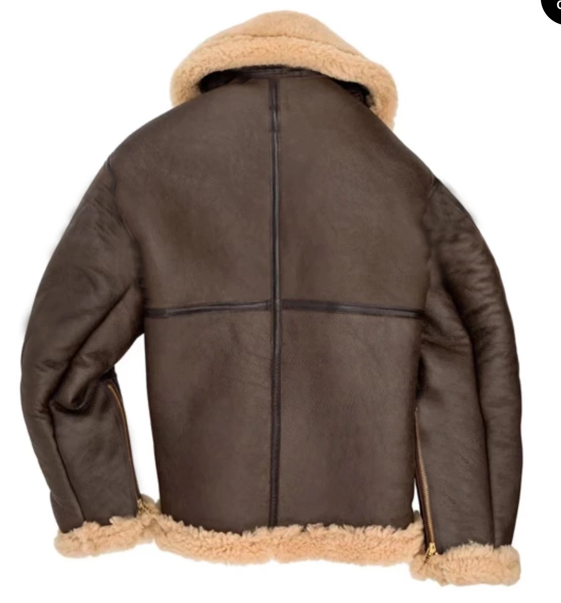 Independent station popular leather and fur men's coat Amazon thickened fur coat wish imitation leather jacket wholesale