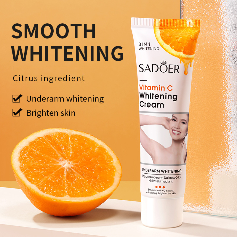 English VC armpit whitening cream SADOER vitamin C smooth skin body care cream cross-border foreign trade Wholesale