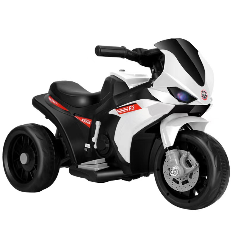 New children's electric motorcycle rechargeable three-wheel toy car store manager recommend men's and women's music early education
