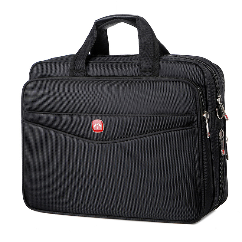 One-shoulder handbag business computer bag expansion notebook bag large capacity multi-compartment briefcase 14 inch 15 inch bag