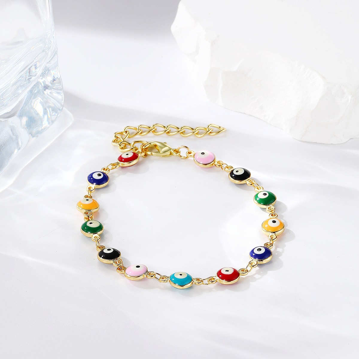 Amazon Explosions Jewelry Ladies Pull Bracelet Demon Eye Bracelet Adjustable Simple Demon Eye Bracelet