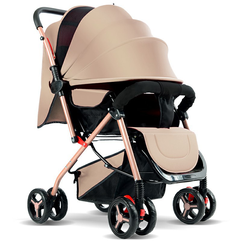Two-way Newborn Baby Baby High Landscape Baby Walking Artifact Lightweight Sitting Lie One-key Folding Cart