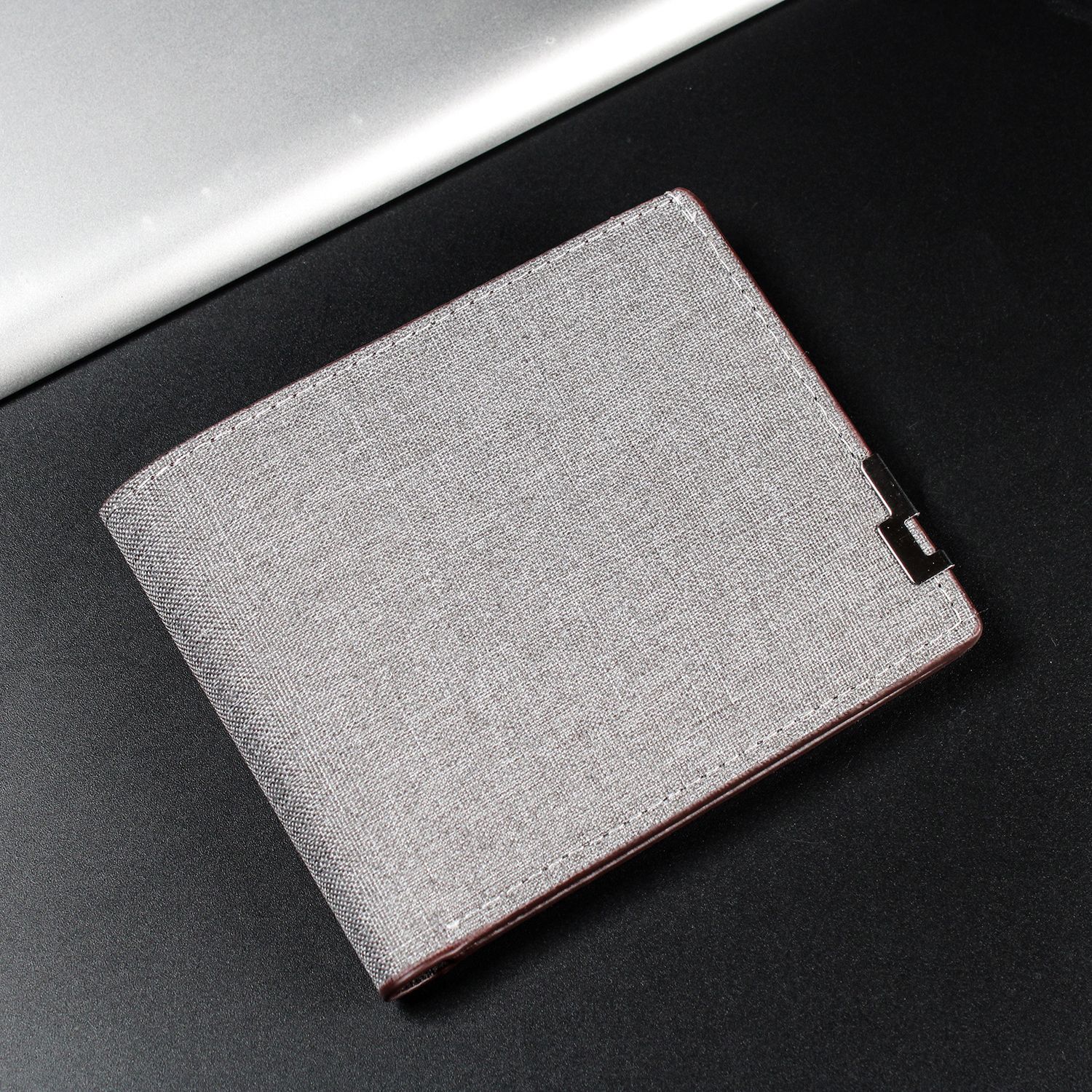 New minimalist denim wallet fashion youth horizontal wallet large capacity multi-card gift ten yuan ticket clip