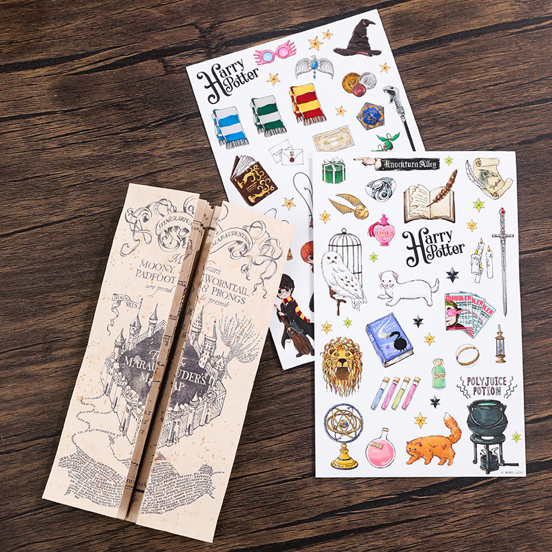Genuine Harry Potter A5 loose-leaf book hogworth college card book four college B5 loose-leaf book retro notepad