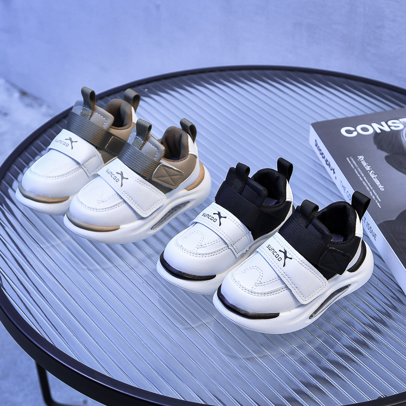 Children's Sports Shoes 2024 Korean Style Spring and Autumn New Children's Fashion Sports Shoes Soft Bottom Casual Shoes Trendy for Boys and Girls