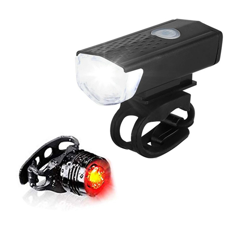 Bicycle headlight USB charging super bright lighting set 2255 mountain bike lights outdoor riding equipment