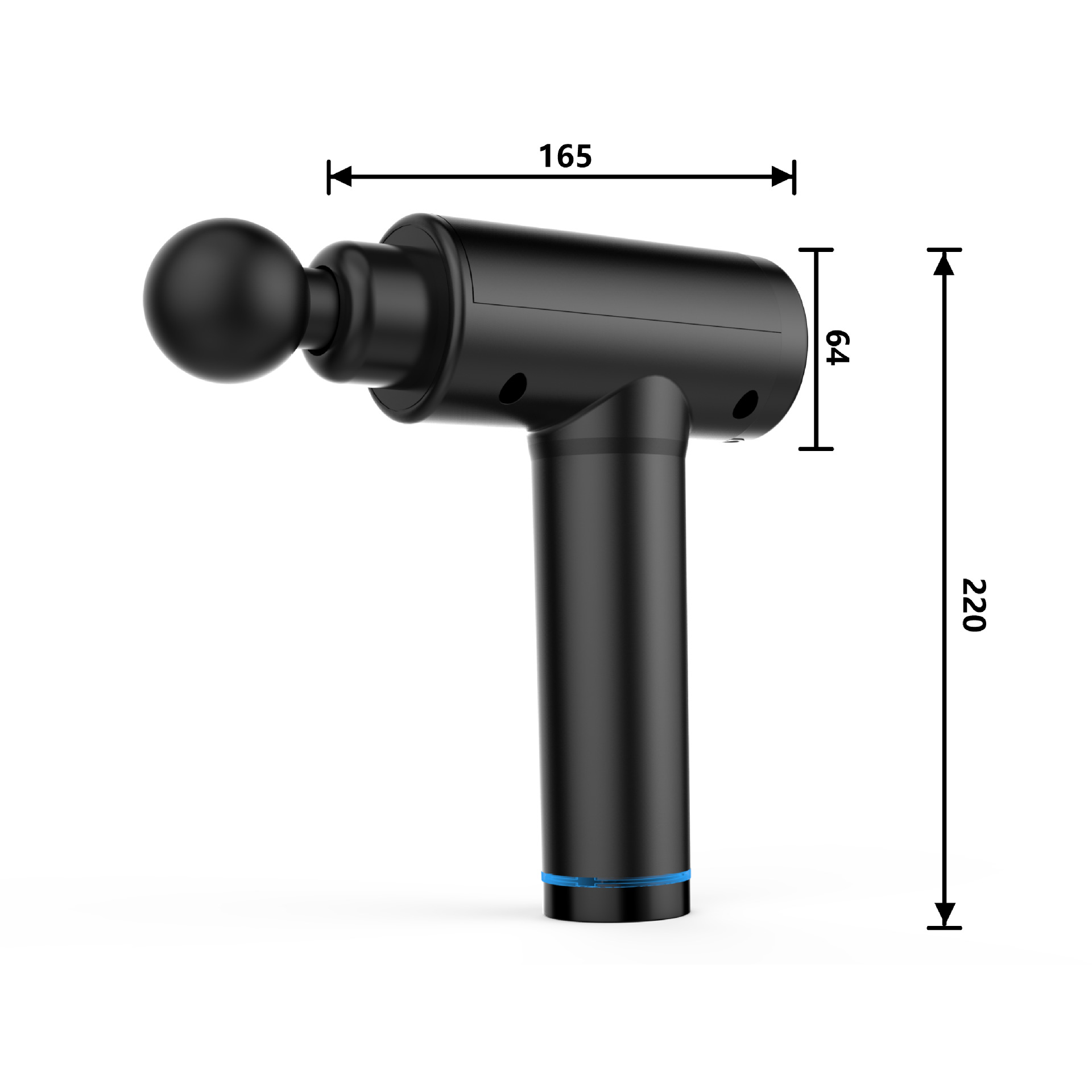 Cross-border fascia gun muscle relaxer high frequency vibration massage grab fitness electric impact gun massager gun