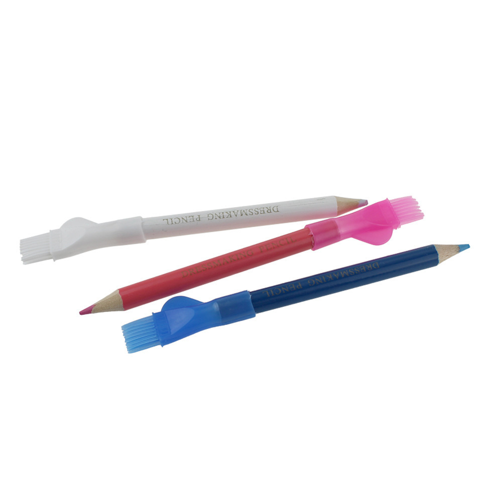 Three-color drawing pen tailor Pen + brush simple sewing marking pen cross-border hot sale in stock fabric drawing pen