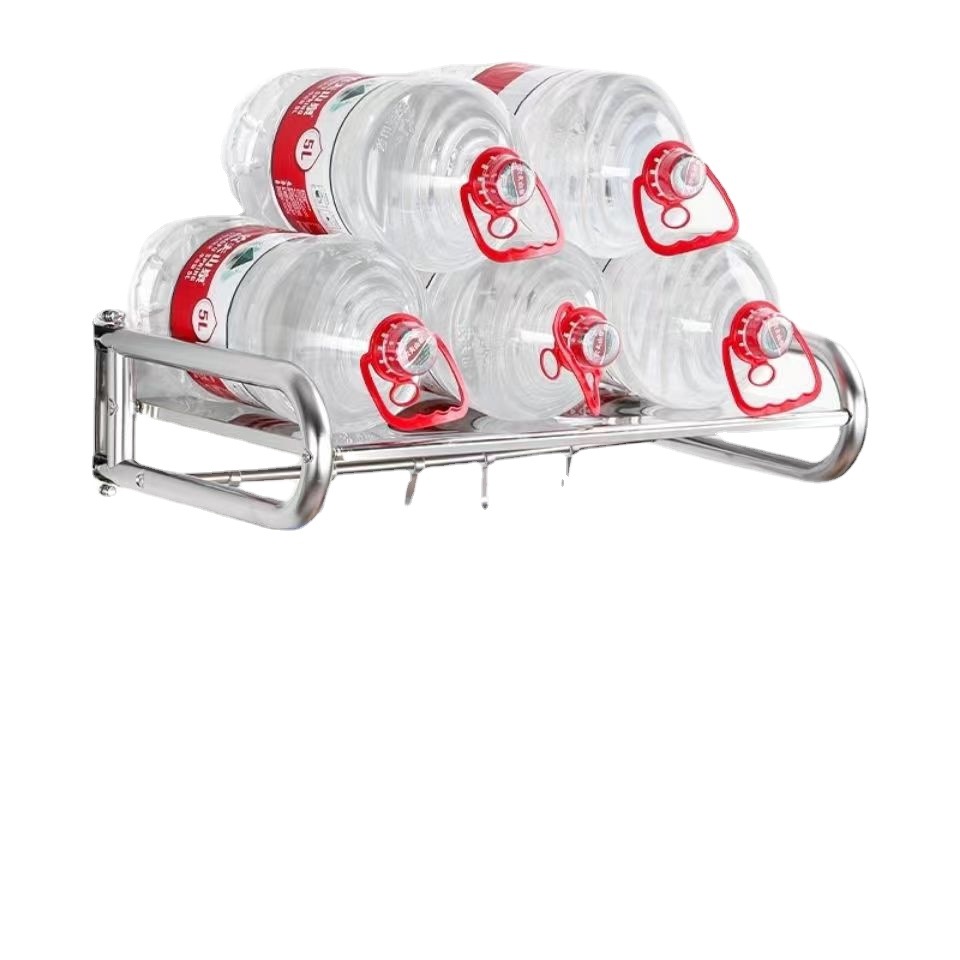 Microwave oven rack wall-mounted thickened stainless steel kitchen oven rack restaurant wall-mounted microwave oven bracket