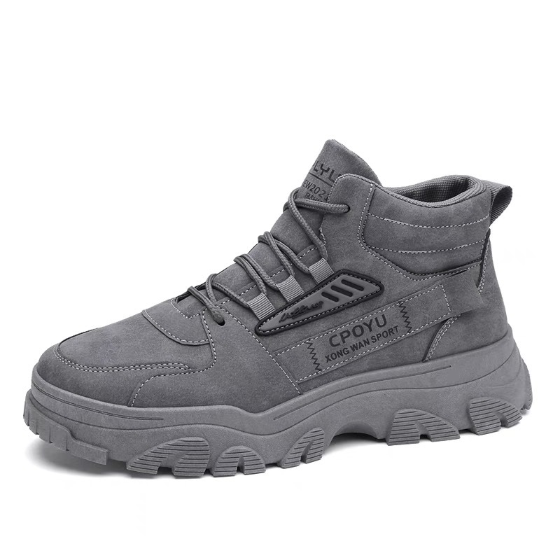 Martin Boots Men's Autumn New Model High-Top Waterproof Desert Work Shoes Thick Sole British Retro Men's Sports Trendy Shoes