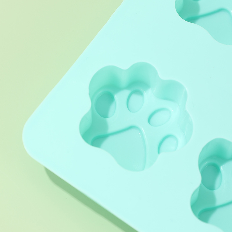 Factory direct cross-border silicone cake mold 10 cat claw chocolate biscuit ice mold DIY baking mold