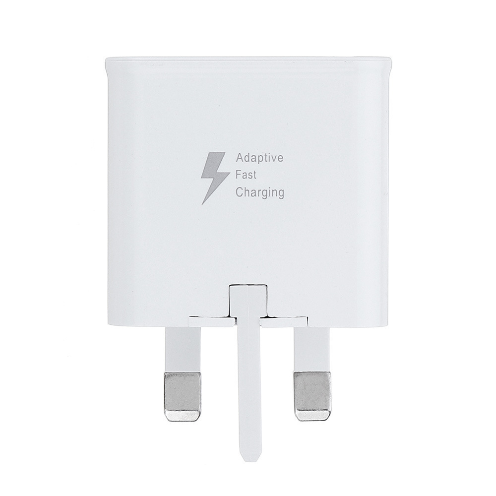 Three-legged British standard 3.0 fast charging charger is suitable for Samsung S6/7/8/10 mobile phone Universal USB charging head 2A