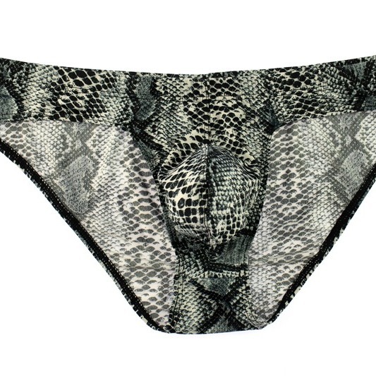 Factory direct men's triangle printing leopard snake print low waist sexy underwear a generation of hair