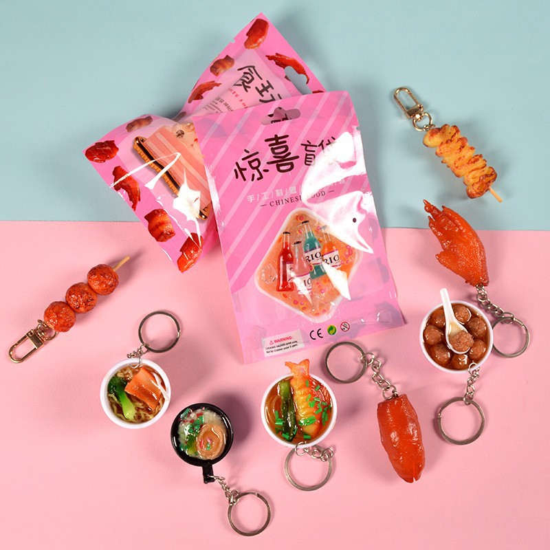 Wholesale food and play blind box simulation mini miniature food model decoration convenient supermarket diy random blind bag toy