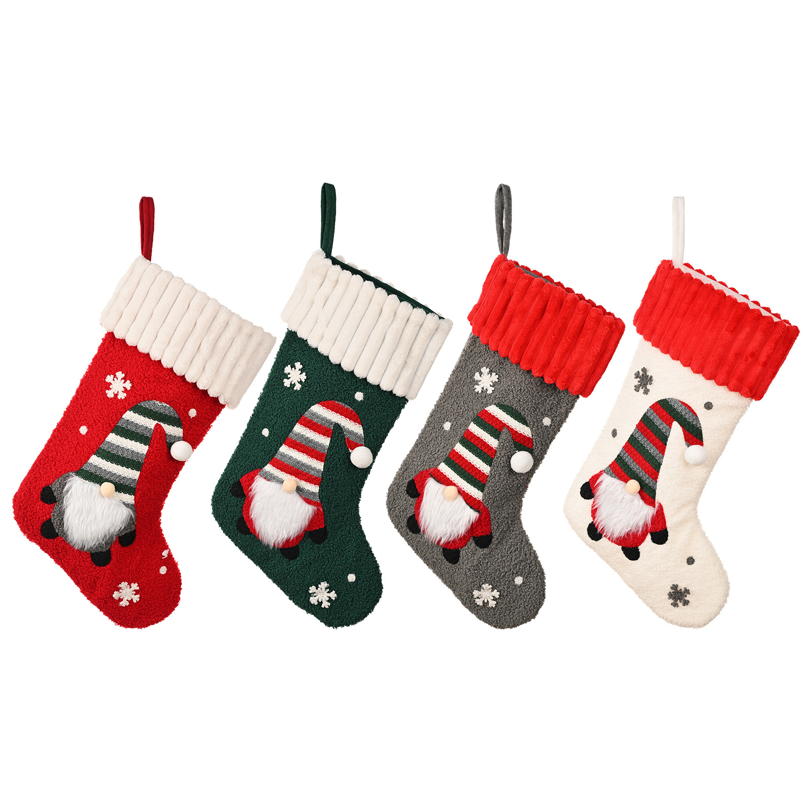 Christmas decoration supplies Rudolf Christmas socks faceless doll gift bag cartoon Christmas socks_voghion.com