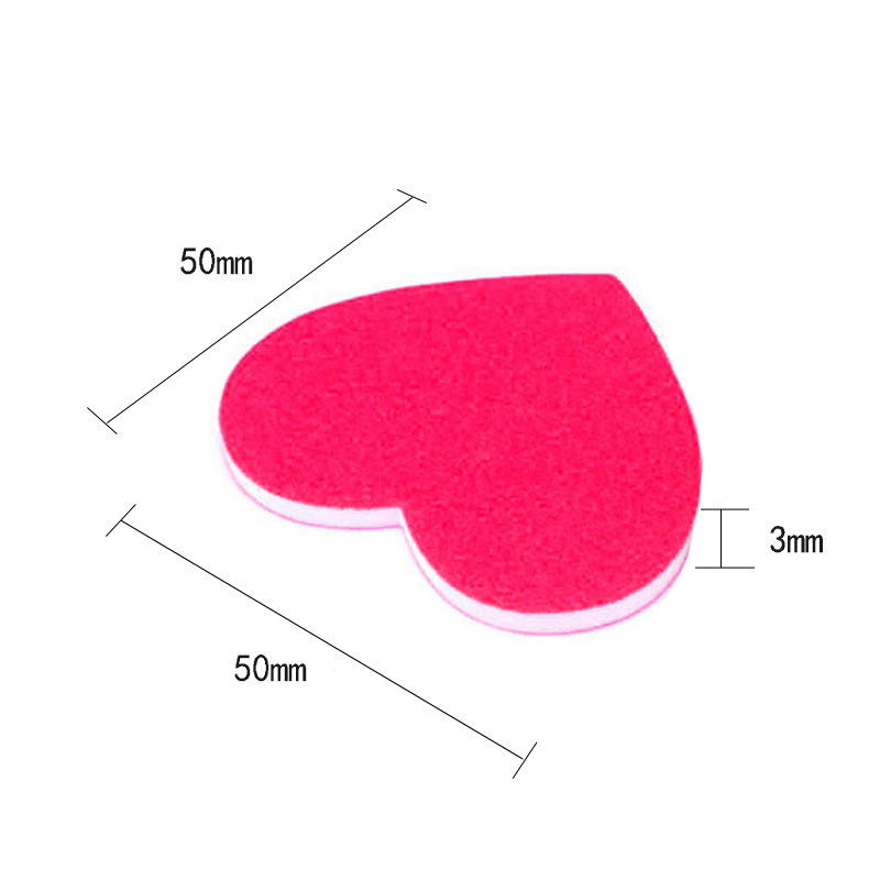 Creative love file heart nail nail file double-sided sand polishing repair small file nail tools wholesale
