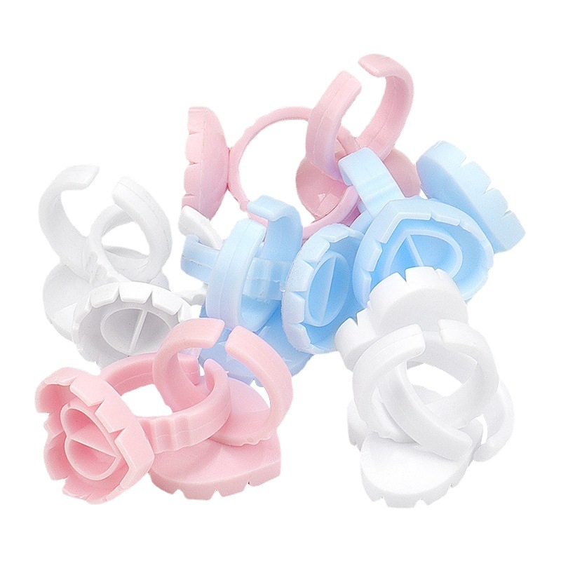 Tattoo ring color cup one second flowering glue tray grafting eyelash glue ring flowering cup