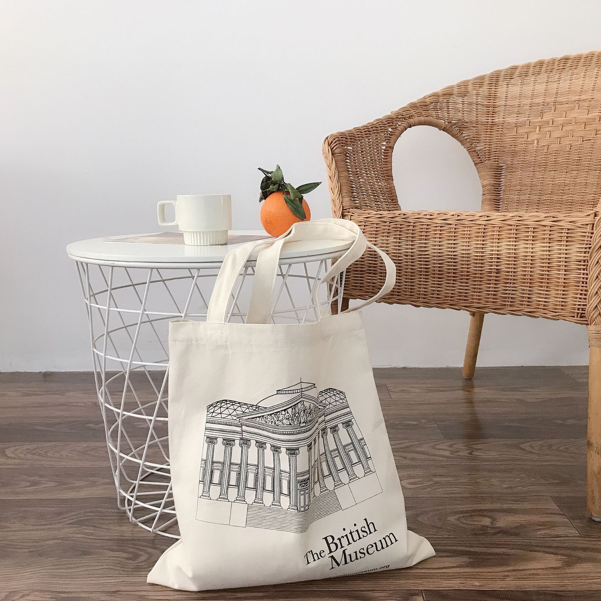 Women's Shopping Bag All-match Letter Series Handbag Foldable Korean Simple Solid Color Canvas Bag