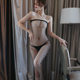 Long Night Sex Lingerie Women's European and American One-piece Mesh Sexy Temptation Open File Free Night Blurring 244