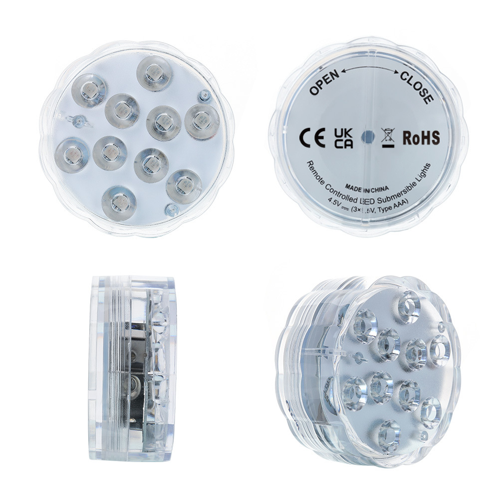 Cross-border explosions RGB remote control diving light aquarium fish tank decorative swimming pool light colorful led waterproof underwater light
