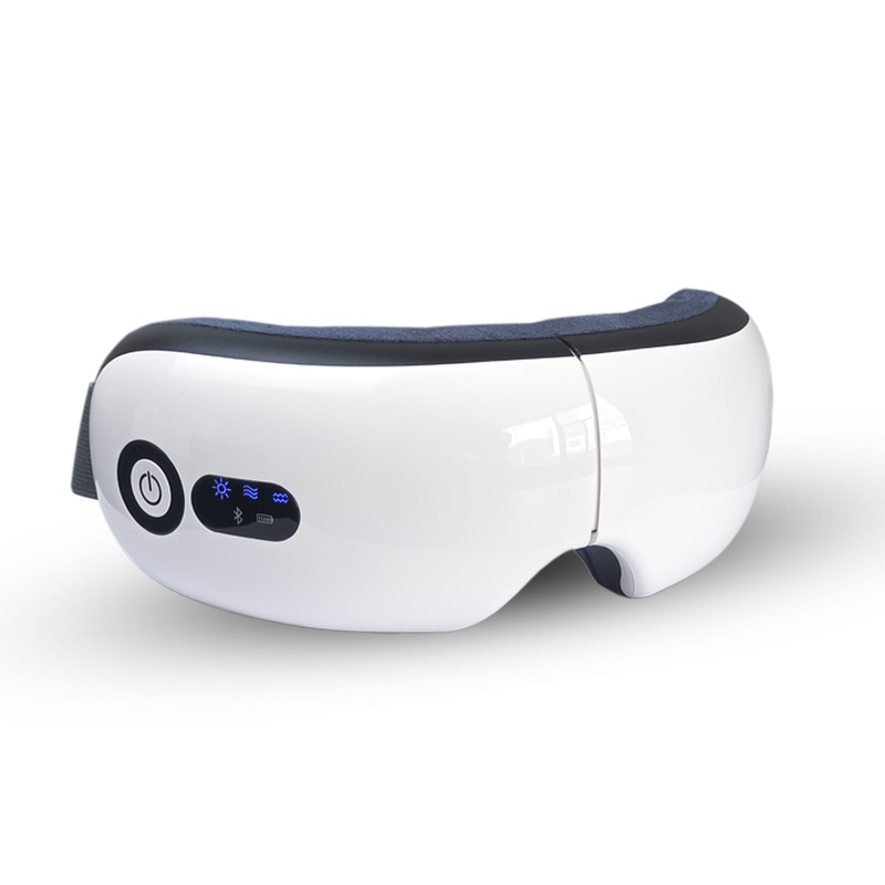 in stock wholesale eye massager charging bluetooth vibration airbag massage heating eye mask intelligent eye protector